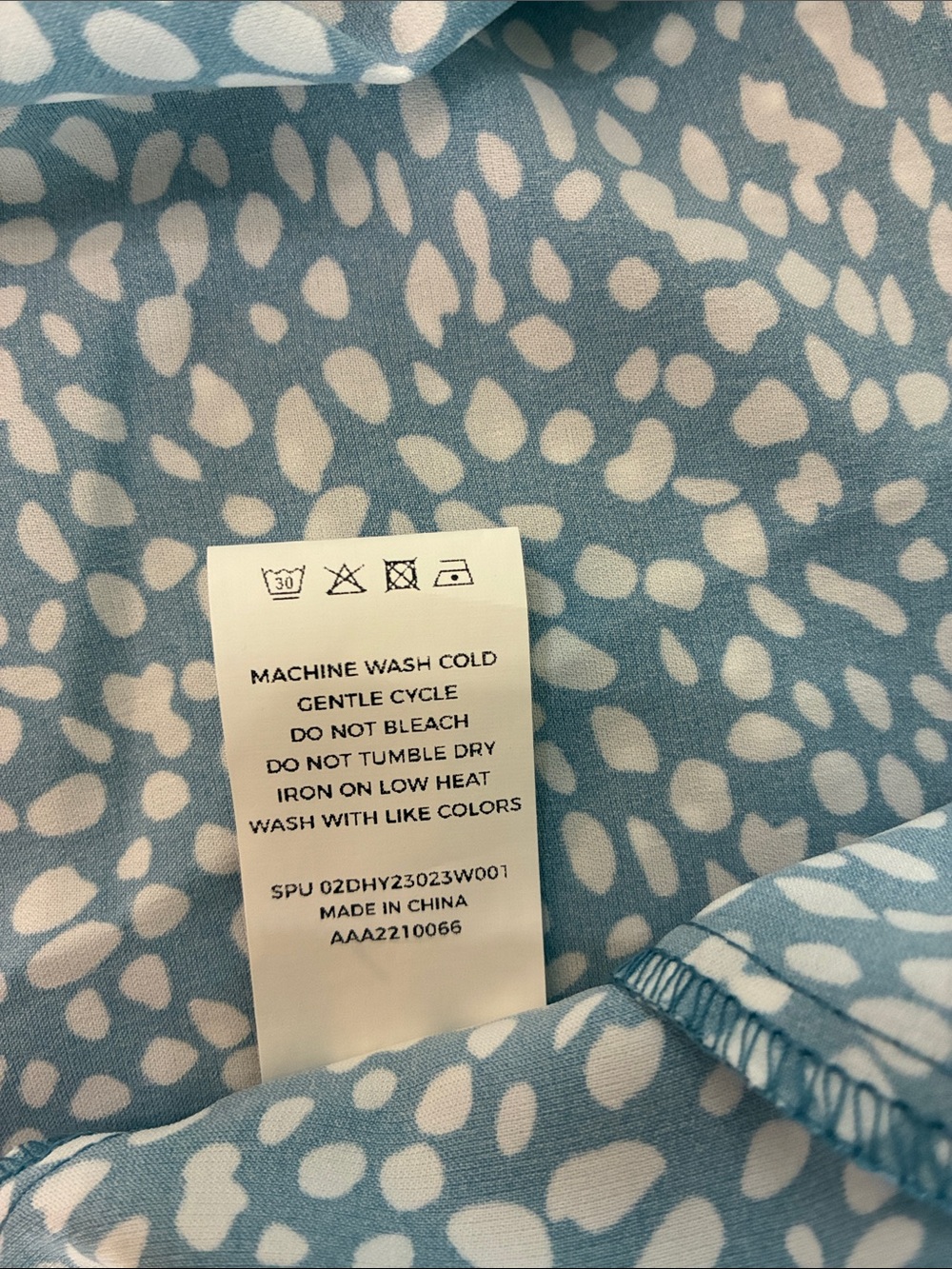 BloomChic Sky Blue & White Dot Midi Dress - Picture 5 of 9